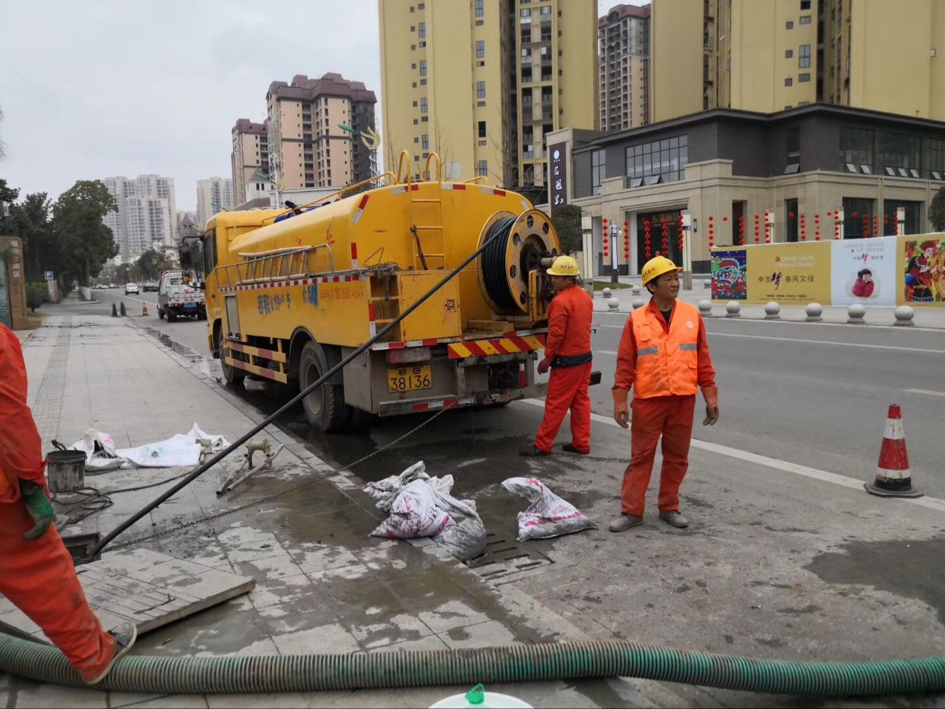 潮南排污管道清淤-管道清洗